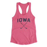 Iowa Golf Women's Racerback Tank-Vintage Pink-Allegiant Goods Co. Vintage Sports Apparel