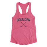 Boulder Golf Women's Racerback Tank-Vintage Pink-Allegiant Goods Co. Vintage Sports Apparel
