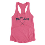 Maryland Golf Women's Racerback Tank-Vintage Pink-Allegiant Goods Co. Vintage Sports Apparel
