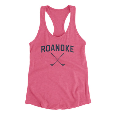 Roanoke Golf Women's Racerback Tank-Vintage Pink-Allegiant Goods Co. Vintage Sports Apparel