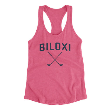 Biloxi Golf Women's Racerback Tank-Vintage Pink-Allegiant Goods Co. Vintage Sports Apparel