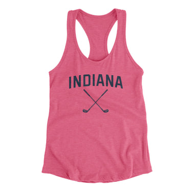 Indiana Golf Women's Racerback Tank-Vintage Pink-Allegiant Goods Co. Vintage Sports Apparel