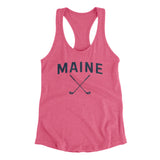 Maine Golf Women's Racerback Tank-Vintage Pink-Allegiant Goods Co. Vintage Sports Apparel