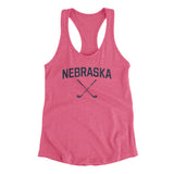 Nebraska Golf Women's Racerback Tank-Vintage Pink-Allegiant Goods Co. Vintage Sports Apparel
