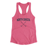 North Dakota Golf Women's Racerback Tank-Vintage Pink-Allegiant Goods Co. Vintage Sports Apparel