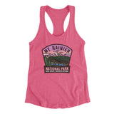 Mt. Rainier National Park Badge Women's Racerback Tank-Vintage Pink-Allegiant Goods Co. Vintage Sports Apparel