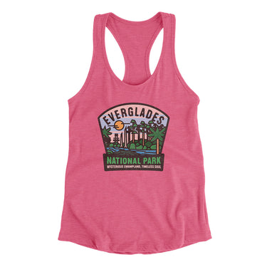 Everglades National Park Badge Women's Racerback Tank-Allegiant Goods Co. Vintage Sports Apparel