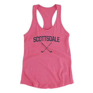 Scottsdale Golf Women's Racerback Tank-Vintage Pink-Allegiant Goods Co. Vintage Sports Apparel