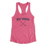 West Virginia Golf Women's Racerback Tank-Vintage Pink-Allegiant Goods Co. Vintage Sports Apparel