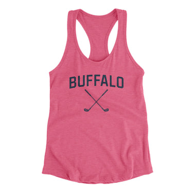 Buffalo Golf Women's Racerback Tank-Vintage Pink-Allegiant Goods Co. Vintage Sports Apparel
