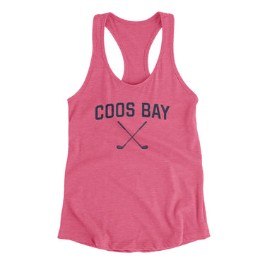 Coos Bay Golf Women's Racerback Tank-Vintage Pink-Allegiant Goods Co. Vintage Sports Apparel