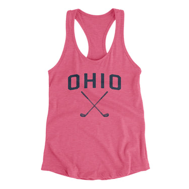 Ohio Golf Women's Racerback Tank-Vintage Pink-Allegiant Goods Co. Vintage Sports Apparel