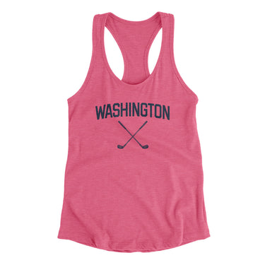 Washington Golf Women's Racerback Tank-Vintage Pink-Allegiant Goods Co. Vintage Sports Apparel