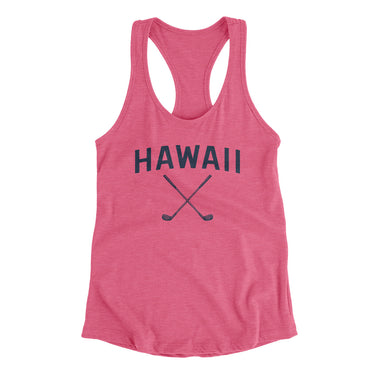 Hawaii Golf Women's Racerback Tank-Vintage Pink-Allegiant Goods Co. Vintage Sports Apparel