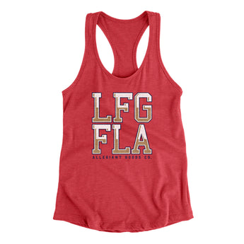 Lfg Fla Women's Racerback Tank-Allegiant Goods Co. Vintage Sports Apparel
