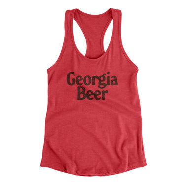 Georgia Beer Women's Racerback Tank-Vintage Red-Allegiant Goods Co. Vintage Sports Apparel