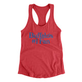 Buffalo's Number 1 Fan Women's Racerback Tank-Vintage Red-Allegiant Goods Co. Vintage Sports Apparel
