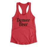 Denver Beer Women's Racerback Tank-Vintage Red-Allegiant Goods Co. Vintage Sports Apparel