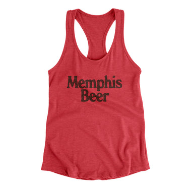Memphis Beer Women's Racerback Tank-Vintage Red-Allegiant Goods Co. Vintage Sports Apparel