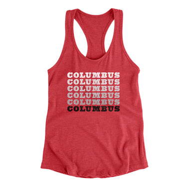 Columbus Repeat Women's Racerback Tank-Allegiant Goods Co. Vintage Sports Apparel