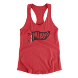 Miami Pennant Women's Racerback Tank-Allegiant Goods Co. Vintage Sports Apparel