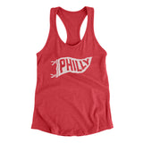 Philly Pennant Women's Racerback Tank-Allegiant Goods Co. Vintage Sports Apparel