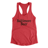 Baltimore Beer Women's Racerback Tank-Allegiant Goods Co. Vintage Sports Apparel