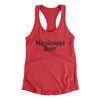 Mississippi Beer Women's Racerback Tank-Vintage Red-Allegiant Goods Co. Vintage Sports Apparel
