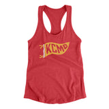 Kcmo Pennant Women's Racerback Tank-Vintage Red-Allegiant Goods Co. Vintage Sports Apparel