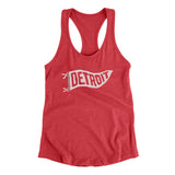 Detroit Pennant Women's Racerback Tank-Allegiant Goods Co. Vintage Sports Apparel