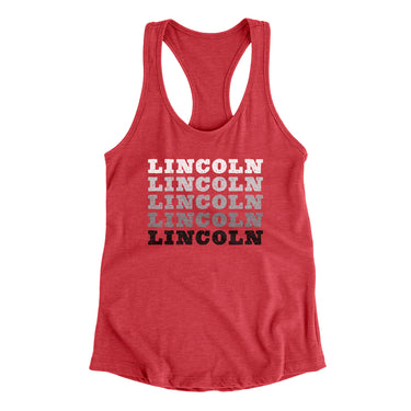 Lincoln Repeat Women's Racerback Tank-Allegiant Goods Co. Vintage Sports Apparel