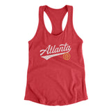 Atlanta Vintage Script Women's Racerback Tank-Allegiant Goods Co. Vintage Sports Apparel