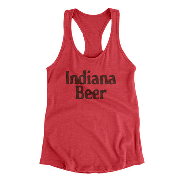 Indiana Beer Women's Racerback Tank-Vintage Red-Allegiant Goods Co. Vintage Sports Apparel