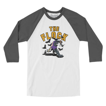 The Flock Men/Unisex Raglan 3/4 Sleeve T-Shirt-Allegiant Goods Co. Vintage Sports Apparel