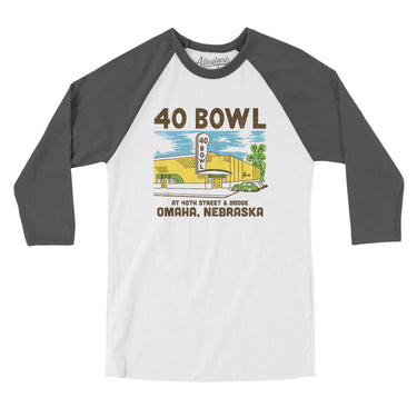 40 Bowl Omaha in White with Asphalt Color