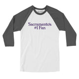 Sacramento's Number 1 Fan Men/Unisex Raglan 3/4 Sleeve T-Shirt-Allegiant Goods Co. Vintage Sports Apparel