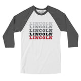 Lincoln Repeat Men/Unisex Raglan 3/4 Sleeve T-Shirt-Allegiant Goods Co. Vintage Sports Apparel
