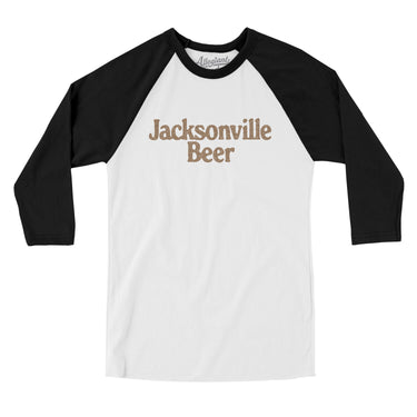 Jacksonville Beer Men/Unisex Raglan 3/4 Sleeve T-Shirt-Allegiant Goods Co. Vintage Sports Apparel