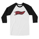Portland Pennant Men/Unisex Raglan 3/4 Sleeve T-Shirt-Allegiant Goods Co. Vintage Sports Apparel