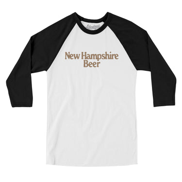 New Hampshire Beer Men/Unisex Raglan 3/4 Sleeve T-Shirt-Allegiant Goods Co. Vintage Sports Apparel