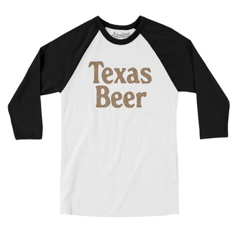 Texas Beer Men/Unisex Raglan 3/4 Sleeve T-Shirt-Allegiant Goods Co. Vintage Sports Apparel