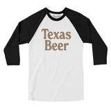 Texas Beer Men/Unisex Raglan 3/4 Sleeve T-Shirt-Allegiant Goods Co. Vintage Sports Apparel