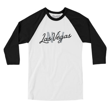 Las Vegas Nv Overprinted Men/Unisex Raglan 3/4 Sleeve T-Shirt-Allegiant Goods Co. Vintage Sports Apparel