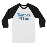 Tampa's Number 1 Fan Men/Unisex Raglan 3/4 Sleeve T-Shirt-Allegiant Goods Co. Vintage Sports Apparel