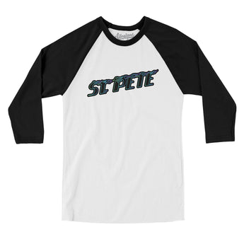 St. Pete Connect Men/Unisex Raglan 3/4 Sleeve T-Shirt-Allegiant Goods Co. Vintage Sports Apparel