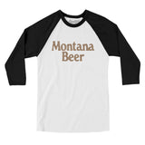 Montana Beer Men/Unisex Raglan 3/4 Sleeve T-Shirt-Allegiant Goods Co. Vintage Sports Apparel