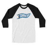 Tampa Bay Pennant Men/Unisex Raglan 3/4 Sleeve T-Shirt-Allegiant Goods Co. Vintage Sports Apparel