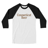 Connecticut Beer Men/Unisex Raglan 3/4 Sleeve T-Shirt-Allegiant Goods Co. Vintage Sports Apparel