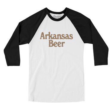 Arkansas Beer Men/Unisex Raglan 3/4 Sleeve T-Shirt-Allegiant Goods Co. Vintage Sports Apparel