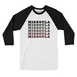 Missoula Repeat Men/Unisex Raglan 3/4 Sleeve T-Shirt-Allegiant Goods Co. Vintage Sports Apparel